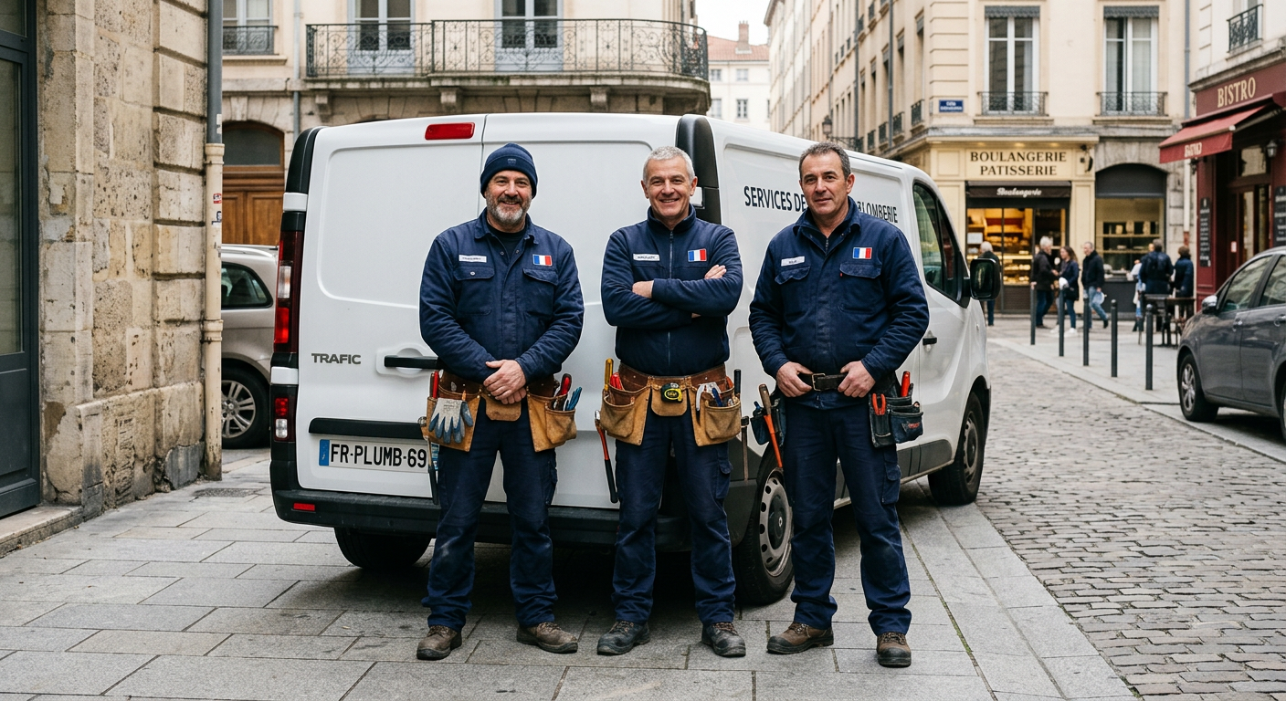Équipe de plombiers professionnels Ateliers Plombier Poissy